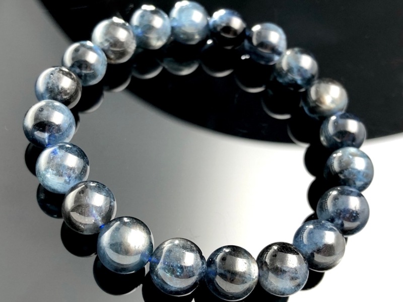 大特価価格‼️大玉極上高品質スターブラックアクアマリンブレスレット