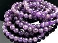 天然石ブレスレット/アメジスト（Amethyst/紫水晶/アメシスト）/ラウンド/約8mm/1本【天然石/パワーストーン】【アメリカツーソン・香港展示|アメジスト：ブレスレット|アメジスト各種