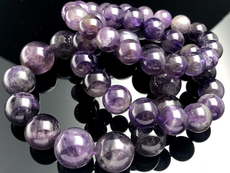 ŷ���Х֥쥹��å�/���᥸���ȡ�Amethyst/��徽/���᥷���ȡ�/�饦���/��14-16mm/1�ܡ�ŷ����/�ѥ���ȡ���ۡڥ���ꥫ�ġ����󡦹��Ÿ��