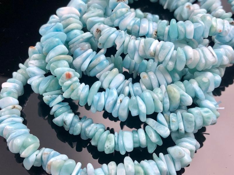 カリブ海の宝石☆ドミニカ産☆天然石ブレスレット/ラリマー カリブ海の宝石☆ドミニカ産☆天然石ブレスレット/ラリマー