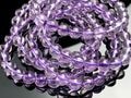 ブラジル産★天然石ブレスレット/ラベンダーアメジスト(Lavender Amethyst/紫水晶)/ラウンド/7mm/1本【天然石/パワーストーン】【アメリカツーソン・香港展示会・世界各地出展品買い付
