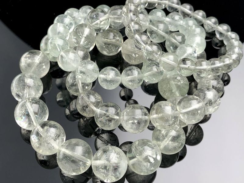 �֥饸�뻺��ŷ���Х֥쥹��å�/�ץ饸���饤�ȡʥ��꡼�󥢥᥸����/Prasiolite/Amethyst/�п徽��/�饦���/��9mm/1�ܡ�ŷ����/�ѥ���ȡ���ۡڥ���ꥫ�ġ����󡦹��Ÿ�����������Ͻ�Ÿ���㤤�դ���