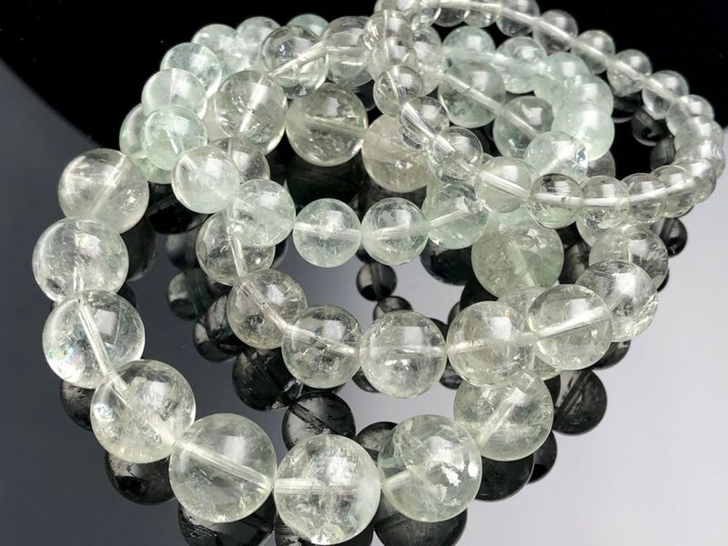 �֥饸�뻺��ŷ���Х֥쥹��å�/�ץ饸���饤�ȡʥ��꡼�󥢥᥸����/Prasiolite/Amethyst/�п徽��/�饦���/��10mm/1�ܡ�ŷ����/�ѥ���ȡ���ۡڥ���ꥫ�ġ����󡦹��Ÿ�����������Ͻ�Ÿ���㤤�դ���