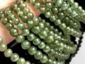 ブラジル産★天然石ブレスレット/キャッツアイグリーンアパタイト(apatite・燐灰石)/ラウンド/約5.0-5.4mm/1本【天然石/パワーストーン】【アメリカツーソン・香港展示会・世界各地出展品買