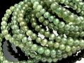 ブラジル産★天然石ブレスレット/キャッツアイグリーンアパタイト(apatite・燐灰石)/ラウンド/約5.5-5.9mm/1本【天然石/パワーストーン】【アメリカツーソン・香港展示会・世界各地出展品買