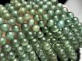 ブラジル産★天然石ブレスレット/キャッツアイグリーンアパタイト(apatite・燐灰石)/ラウンド/約5.5-5.9mm/1本【天然石/パワーストーン】【アメリカツーソン・香港展示会・世界各地出展品買