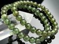 ブラジル産★天然石ブレスレット/キャッツアイグリーンアパタイト(apatite・燐灰石)/ラウンド/約7mm/1本【天然石/パワーストーン】【アメリカツーソン・香港展示会・世界各地出展品買い付け】|ア