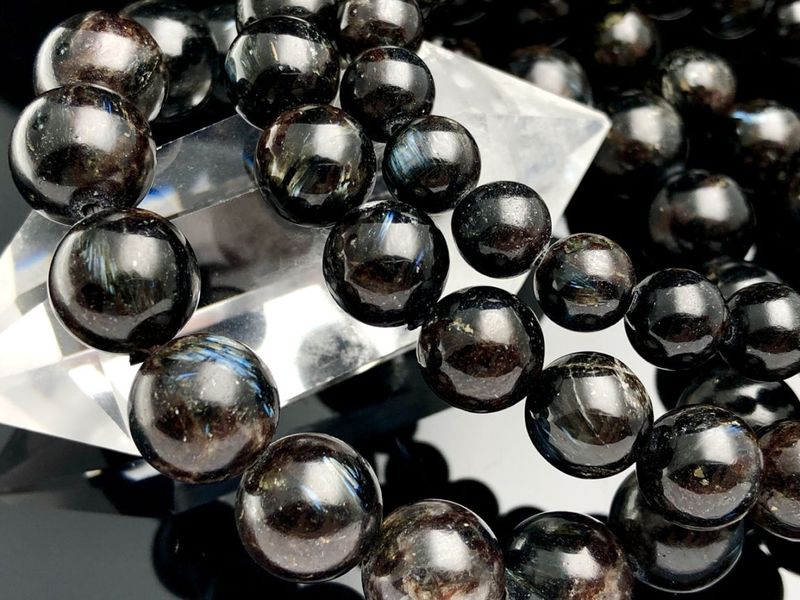 ���꡼����ɻ���ŷ���Х֥쥹��å�/�֥롼�ե������̡��ޥ���(Nuummite/������/�̡��ߥå�)/�饦���/��12mm/1�ܡ�ŷ����/�ѥ���ȡ���ۡڥ���ꥫ�ġ����󡦹��Ÿ�����������Ͻ�Ÿ���㤤�դ���