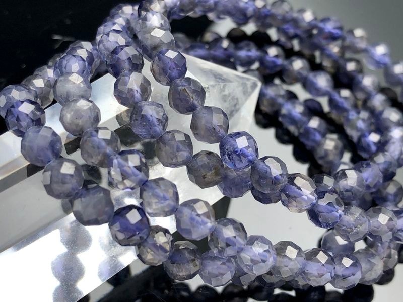 �ޥ��������뻺��ŷ���Х֥쥹��å�/�������饤��(�������������ե�����/Iolite/������)/64�̥��å�/��5-6mm/1�ܡڥ���ꥫ�ġ����󡦹��Ÿ�����������Ͻ�Ÿ���㤤�դ���