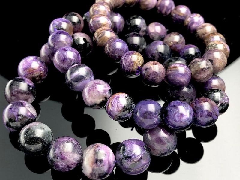 ����������ŷ���Х֥쥹��å�/�֥�å��ѡ��ץ����������ȡʥ������/Charoite��/�饦���/��11mm/1�ܡ�ŷ����/�ѥ���ȡ���ۡڥ���ꥫ�ġ����󡦹��Ÿ�����������Ͻ�Ÿ���㤤�դ���