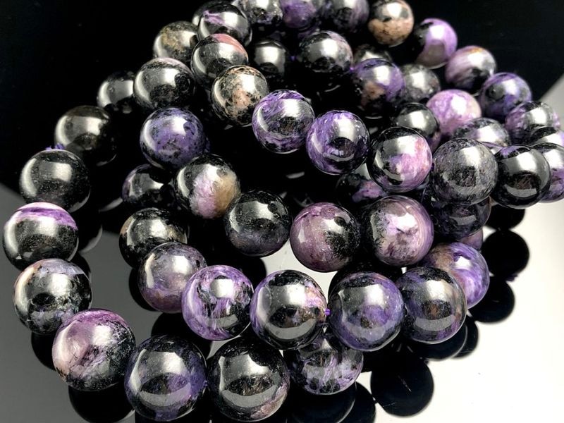 ����������ŷ���Х֥쥹��å�/�֥�å��ѡ��ץ����������ȡʥ������/Charoite��/�饦���/��13mm/1�ܡ�ŷ����/�ѥ���ȡ���ۡڥ���ꥫ�ġ����󡦹��Ÿ�����������Ͻ�Ÿ���㤤�դ���