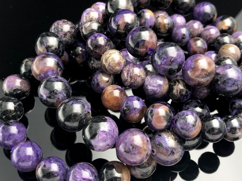 ����������ŷ���Х֥쥹��å�/������ǥ�ޡ��֥����������ȡʥ������/Charoite��/�饦���/��10mm/1�ܡ�ŷ����/�ѥ���ȡ���ۡڥ���ꥫ�ġ����󡦹��Ÿ�����������Ͻ�Ÿ���㤤�դ���