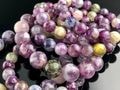 �֥饸�뻺��ŷ���Х֥쥹��å�/�ߥå����ޥ����ʥ�ԥɥ饤��/mica/(Lepidolite/���������)/�饦���/��13mm/1�ܡ�ŷ����/�ѥ���ȡ���ۡڥ���ꥫ�ġ����󡦹��Ÿ�����������Ͻ�Ÿ���㤤�դ���