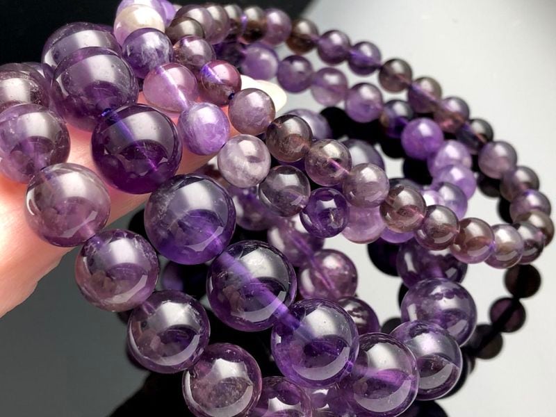ŷ���Х֥쥹��å�/���᥸���ȡ�Amethyst/��徽/���᥷���ȡ�/�饦���/��7mm/1�ܡ�ŷ����/�ѥ���ȡ���ۡڥ���ꥫ�ġ����󡦹��Ÿ�����������Ͻ�Ÿ���㤤�դ���