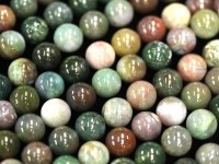 人気★ネガティブを払う石★2A/天然石ビーズ/インディアンアゲート/ラウンド/6mm/1連【天然石/パワーストーン】【アメリカツーソン・香港展示会・世界各地出展品買い付け】