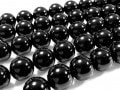 超定番！★艶のある黒石★天然石ビーズ/オニキス/ラウンド/8mm/1連【天然石/パワーストーン】【アメリカツーソン・香港展示会・世界各地出展品買い付け】