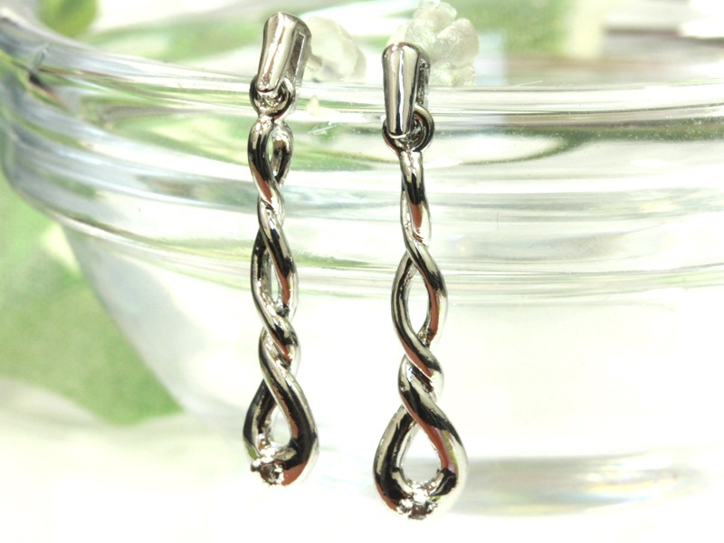 ピアス/天然ダイヤモンド/ツイスト/1セット｜天然石やパワーストーンの  