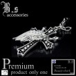 ブランド【Beauty shark】ハード系ブラッククロスフェザー最高級ORチェーンネックレス【mne-m-046s】|メンズネックレス|アクセサリー