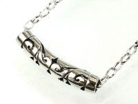 メンズネックレス/ヴァイン（唐草）モチーフチューブトップ/チェーン/1個|メンズネックレス|アクセサリー