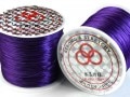 【超激安特価！】約35m/ブレスレット用オペロンゴム（伸びるテグス）/水晶の線/グレープ/1個【ネコポス不可】