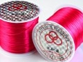 【超激安特価！】約35m/ブレスレット用オペロンゴム（伸びるテグス）/水晶の線/マゼンタ/1個【ネコポス不可】