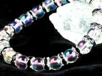 【激安】パーツ・副資材/ロンデル/シルバー＆ブラック/8mm/波型/10個|パーツ・副素材