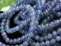 光によって色を変える幻想的な石★天然石ブレスレット/タンザナイト（ブルーゾイサイト）/ラウンド/6mm/1本【天然石/パワーストーン】【アメリカツーソン・香港展示会・世界各地出展品買い付け】|タンザナ