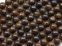 AAA/天然石ビーズ/ブロンザイト/ラウンド/4mm/1連|ブロンザイト