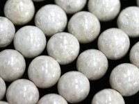 優しいアイボリーカラー★3A/天然石ビーズ/リバーストーン(大理石,Riverston)/ラウンド/6mm/1連【天然石/パワーストーン】【アメリカツーソン・香港展示会・世界各地出展品買い付け】|リバ