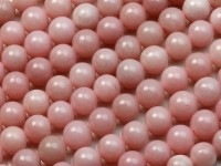 優しい高発色ピンク★3A/天然石ビーズ/ピンクアラゴナイト/ラウンド/8mm/1連【天然石/パワーストーン】【アメリカツーソン・香港展示会・世界各地出展品買い付け】|アラゴナイト