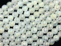 4A/天然石ビーズ/クラックレインボーオーラクリスタル/ラウンド/10mm/1連【天然石/パワーストーン】【アメリカツーソン・香港展示会・世界各地出展品買い付け】