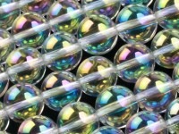 輝くオーラカラー★4A/天然石ビーズ/レインボーオーラクリスタル/ラウンド/10mm/1連【天然石/パワーストーン】【アメリカツーソン・香港展示会・世界各地出展品買い付け】
