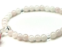 【好評につき完売！】天然石片手念珠（房付）/ローズクォーツ/ラウンド/8mm|念珠（数珠）