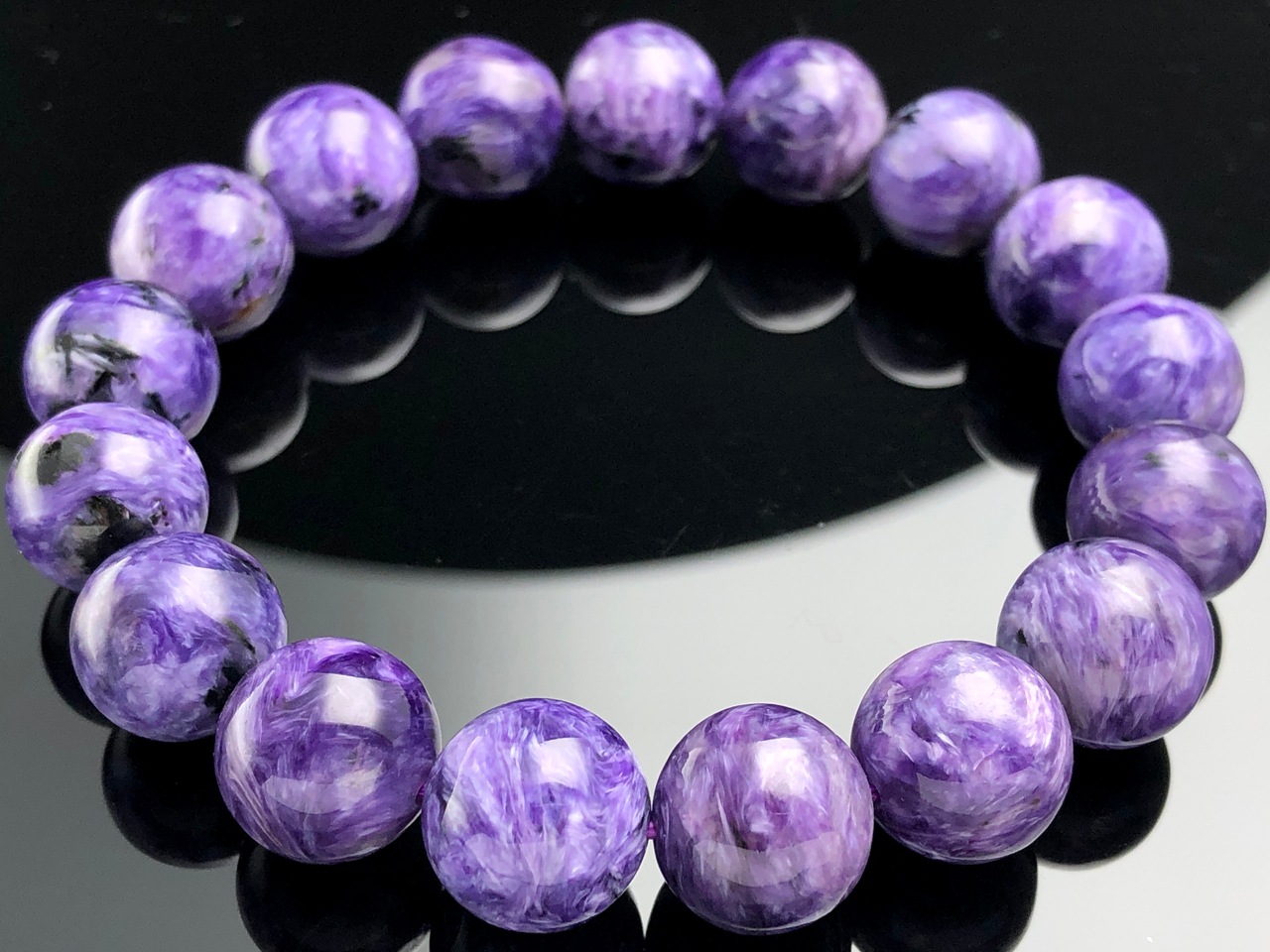 ��1��ʪ����������ҡ���󥰥��ȡ��������������ŷ���Х֥쥹��å�/����������ȡʥ������/Charoite��/�饦���/��12mm/1�ܡ�ŷ����/�ѥ���ȡ���ۡڥ���ꥫ�ġ����󡦹��Ÿ�����������Ͻ�Ÿ���㤤�դ���