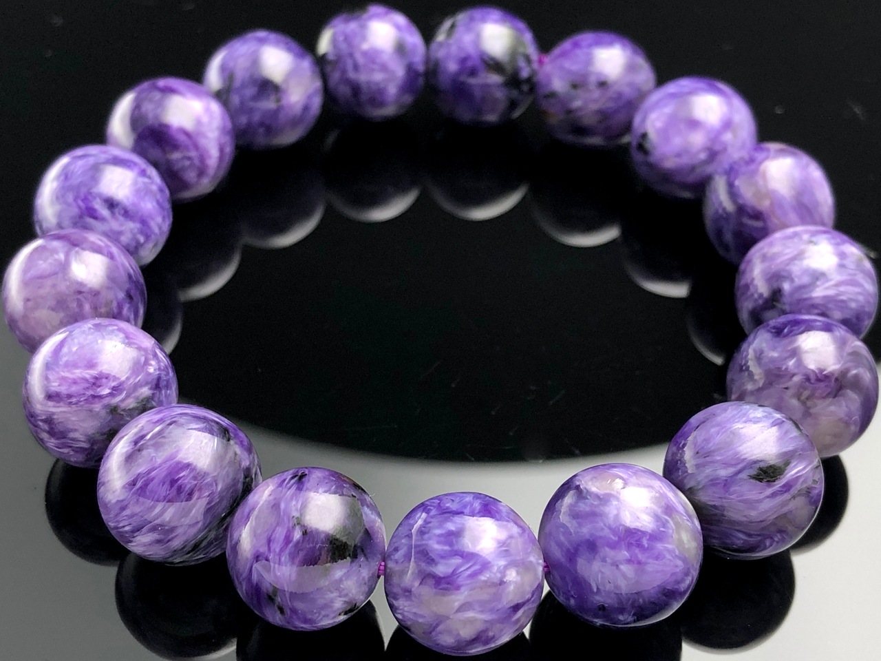 ��1��ʪ����������ҡ���󥰥��ȡ��������������ŷ���Х֥쥹��å�/����������ȡʥ������/Charoite��/�饦���/��12mm/1�ܡ�ŷ����/�ѥ���ȡ���ۡڥ���ꥫ�ġ����󡦹��Ÿ�����������Ͻ�Ÿ���㤤�դ���