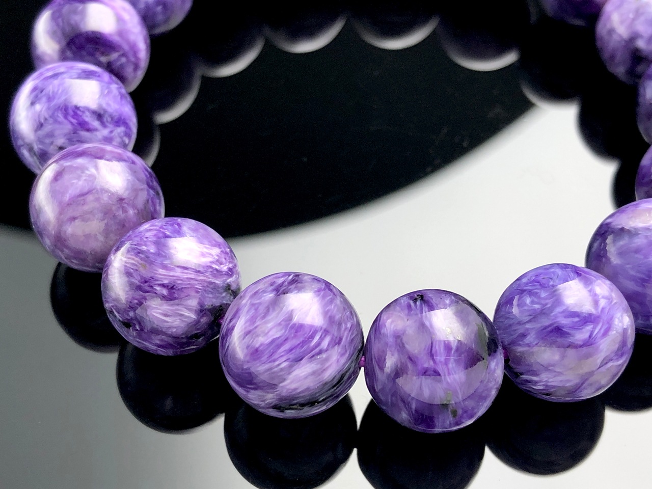 ��1��ʪ����������ҡ���󥰥��ȡ��������������ŷ���Х֥쥹��å�/����������ȡʥ������/Charoite��/�饦���/��12mm/1�ܡ�ŷ����/�ѥ���ȡ���ۡڥ���ꥫ�ġ����󡦹��Ÿ�����������Ͻ�Ÿ���㤤�դ���