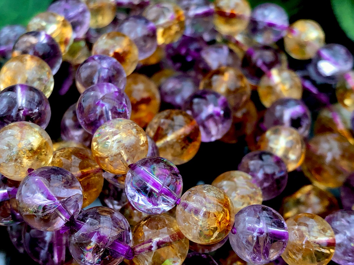 ���쥤��ܡ����ꡪ��ŷ���Х֥쥹��å�/����ȥ���Ametrine/�粫�徽��/�饦���/��13mm/1�ܡ�ŷ����/�ѥ���ȡ���ۡڥ���ꥫ�ġ����󡦹��Ÿ�����������Ͻ�Ÿ���㤤�դ���