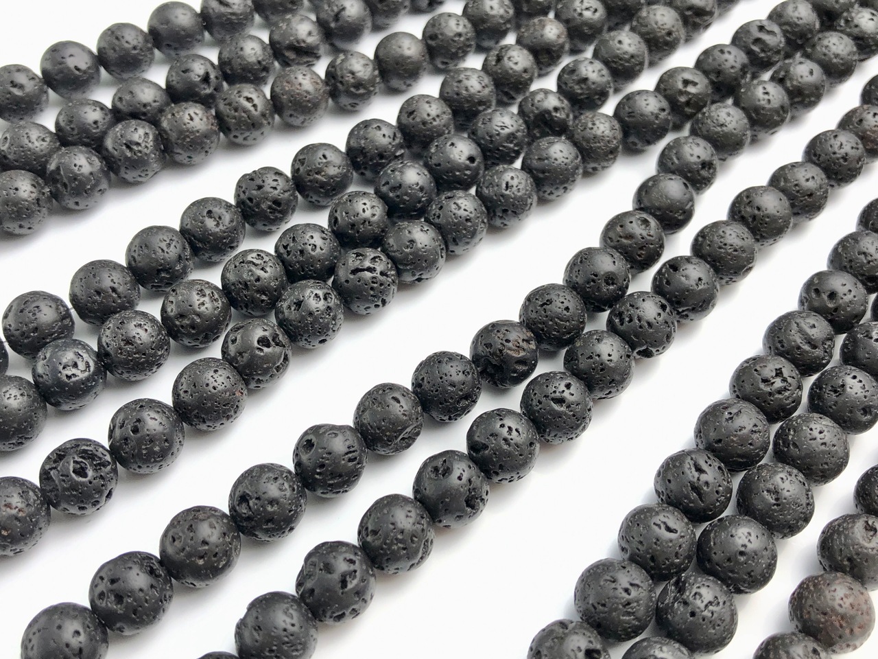 火山・溶岩の力☆天然石ビーズ/ラヴァストーン（Lava Stone/熔岩石  