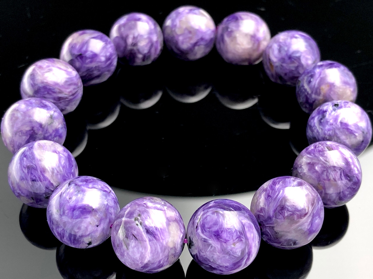 ��1��ʪ����������ҡ���󥰥��ȡ��������������ŷ���Х֥쥹��å�/����������ȡʥ������/Charoite��/�饦���/��15mm/1�ܡ�ŷ����/�ѥ���ȡ���ۡڥ���ꥫ�ġ����󡦹��Ÿ�����������Ͻ�Ÿ���㤤�դ���