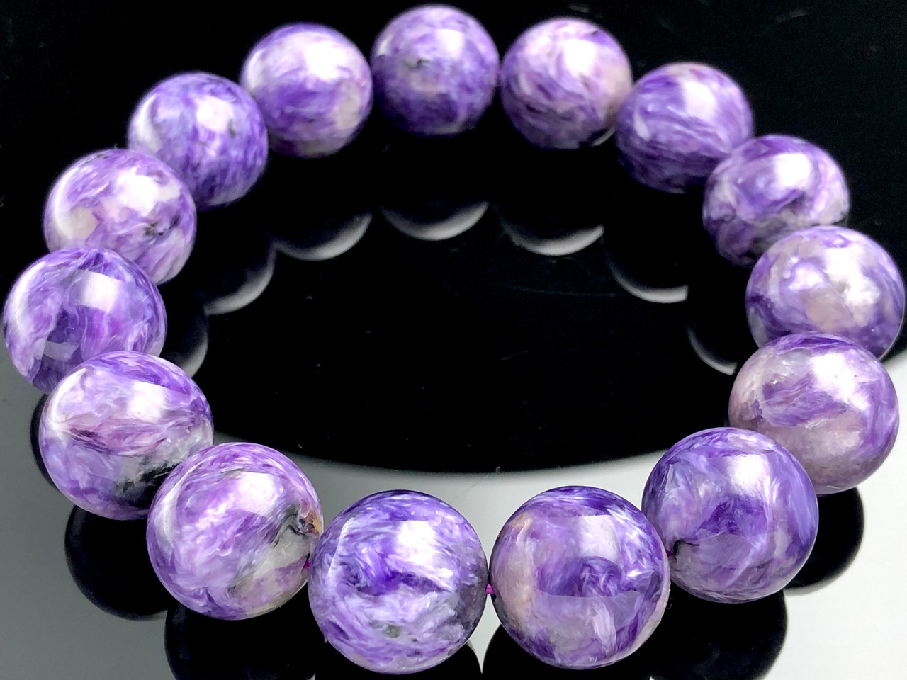 ��1��ʪ����������ҡ���󥰥��ȡ��������������ŷ���Х֥쥹��å�/����������ȡʥ������/Charoite��/�饦���/��15mm/1�ܡ�ŷ����/�ѥ���ȡ���ۡڥ���ꥫ�ġ����󡦹��Ÿ�����������Ͻ�Ÿ���㤤�դ���