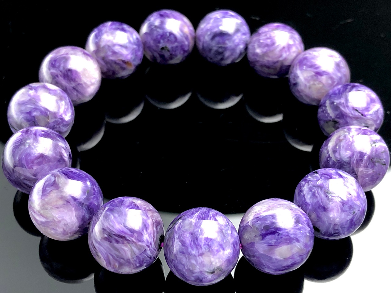 ��1��ʪ����������ҡ���󥰥��ȡ��������������ŷ���Х֥쥹��å�/����������ȡʥ������/Charoite��/�饦���/��15mm/1�ܡ�ŷ����/�ѥ���ȡ���ۡڥ���ꥫ�ġ����󡦹��Ÿ�����������Ͻ�Ÿ���㤤�դ���