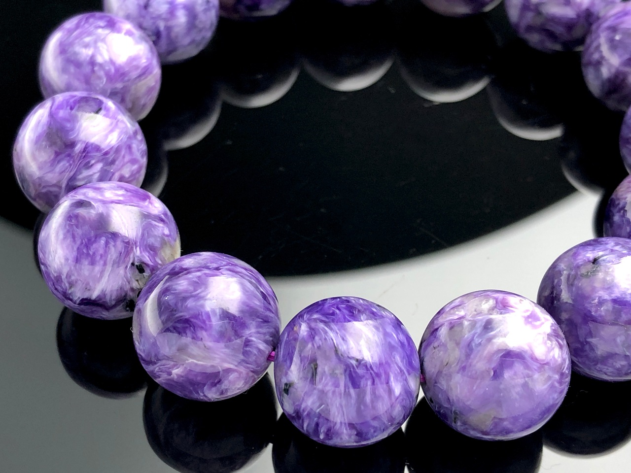 ��1��ʪ����������ҡ���󥰥��ȡ��������������ŷ���Х֥쥹��å�/����������ȡʥ������/Charoite��/�饦���/��15mm/1�ܡ�ŷ����/�ѥ���ȡ���ۡڥ���ꥫ�ġ����󡦹��Ÿ�����������Ͻ�Ÿ���㤤�դ���