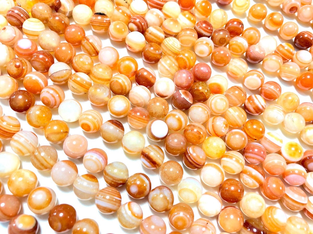 ★特選一連★魔除けの石【赤天眼石♢レッドアイアゲート14mmラウンド連】❤️ ☆特選一連☆魔除けの石【赤天眼石♢レッドアイアゲート14mm