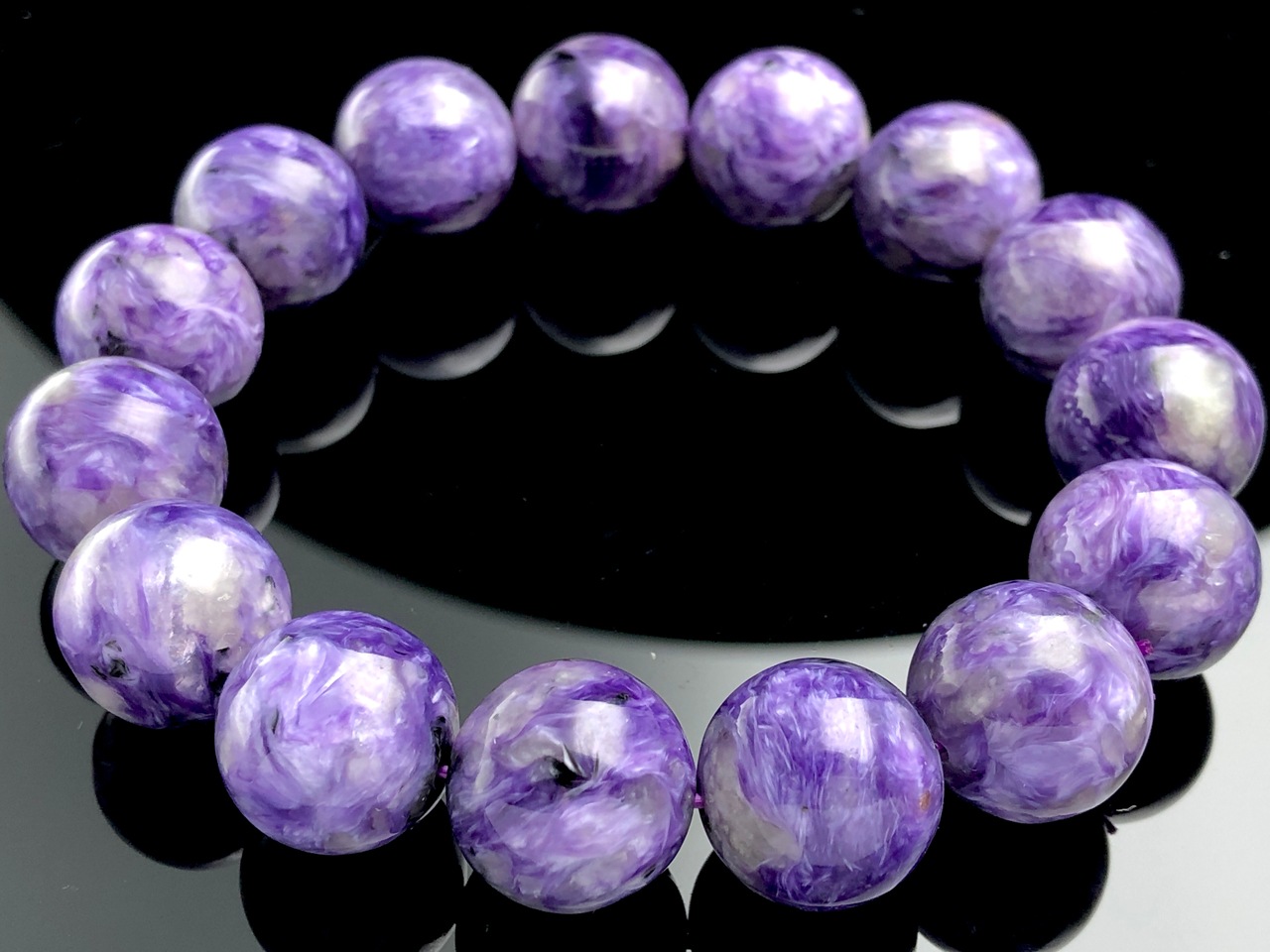 ��1��ʪ����������ҡ���󥰥��ȡ��������������ŷ���Х֥쥹��å�/����������ȡʥ������/Charoite��/�饦���/��15mm/1�ܡ�ŷ����/�ѥ���ȡ���ۡڥ���ꥫ�ġ����󡦹��Ÿ�����������Ͻ�Ÿ���㤤�դ���