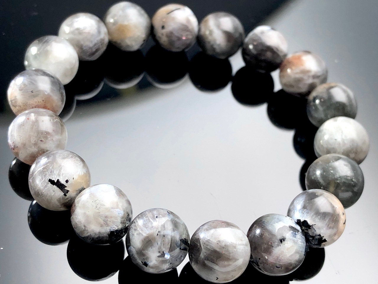 ��1��ʪ�����������顼��ŷ���Х֥쥹��å�/���ӥ����ȡʷ�Ĺ����Ĺ��/Larvikite��/�饦���/��11mm/1�ܡ�ŷ����/�ѥ���ȡ���ۡڥ���ꥫ�ġ����󡦹��Ÿ�����������Ͻ�Ÿ���㤤�դ���