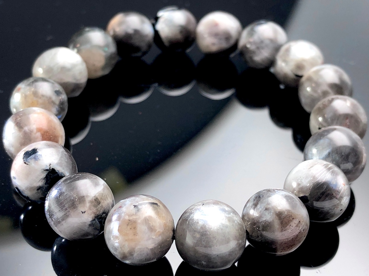 ��1��ʪ�����������顼��ŷ���Х֥쥹��å�/���ӥ����ȡʷ�Ĺ����Ĺ��/Larvikite��/�饦���/��11mm/1�ܡ�ŷ����/�ѥ���ȡ���ۡڥ���ꥫ�ġ����󡦹��Ÿ�����������Ͻ�Ÿ���㤤�դ���