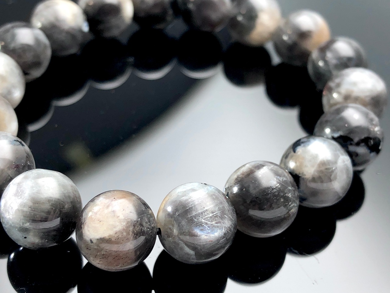 ��1��ʪ�����������顼��ŷ���Х֥쥹��å�/���ӥ����ȡʷ�Ĺ����Ĺ��/Larvikite��/�饦���/��11mm/1�ܡ�ŷ����/�ѥ���ȡ���ۡڥ���ꥫ�ġ����󡦹��Ÿ�����������Ͻ�Ÿ���㤤�դ���