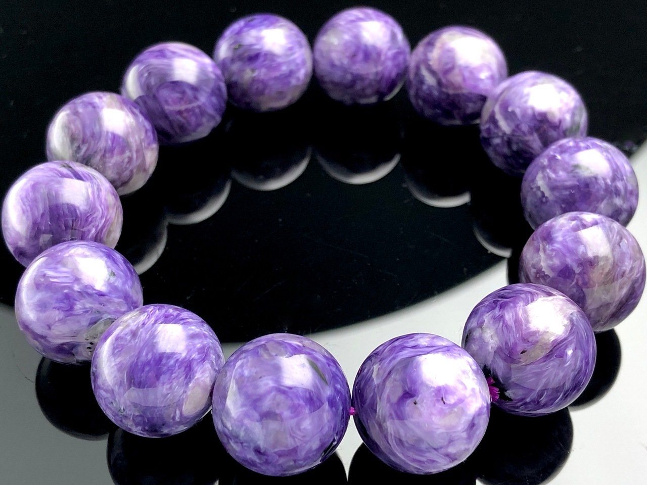 ��1��ʪ����������ҡ���󥰥��ȡ��������������ŷ���Х֥쥹��å�/����������ȡʥ������/Charoite��/�饦���/��15mm/1�ܡ�ŷ����/�ѥ���ȡ���ۡڥ���ꥫ�ġ����󡦹��Ÿ�����������Ͻ�Ÿ���㤤�դ���