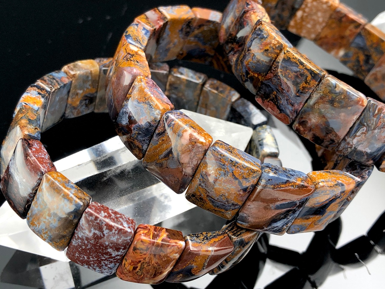 �ʥߥӥ�����ŷ���Х֥쥹��å�/�֥롼��åɥԡ����������ȡ�Pietersite/�����С�/�Х󥰥�/��14-16mm/1�ܡ�ŷ����/�ѥ���ȡ���ۡڥ���ꥫ�ġ����󡦹��Ÿ�����������Ͻ�Ÿ���㤤�դ���