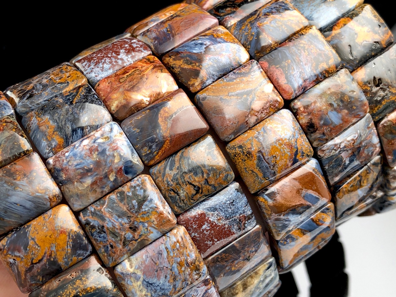 �ʥߥӥ�����ŷ���Х֥쥹��å�/�֥롼��åɥԡ����������ȡ�Pietersite/�����С�/�Х󥰥�/��14-16mm/1�ܡ�ŷ����/�ѥ���ȡ���ۡڥ���ꥫ�ġ����󡦹��Ÿ�����������Ͻ�Ÿ���㤤�դ���